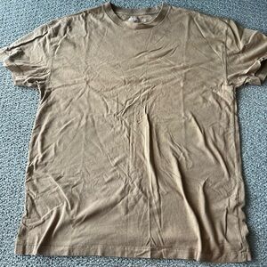 Abercrombie & Fitch tan brown essential t shirt XL good condition
